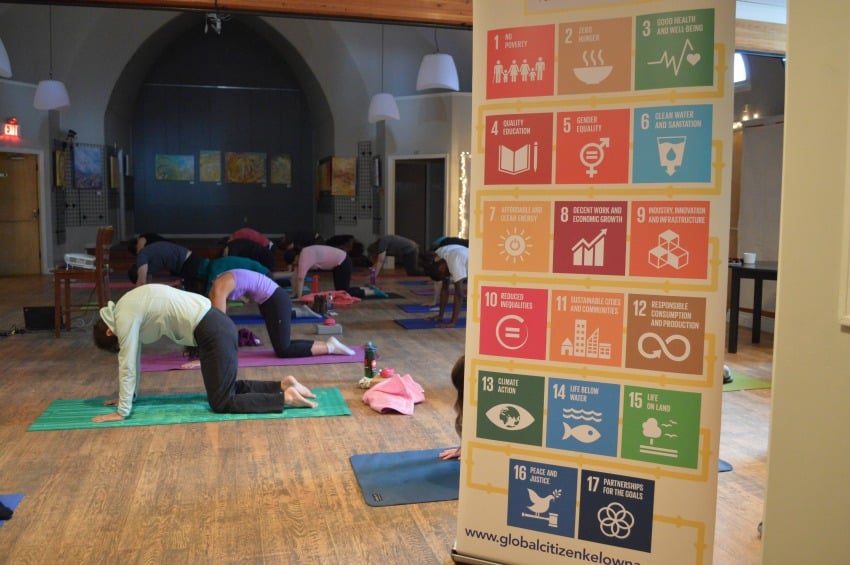 <who> Contributed by GECCO </who> The Self-Care for World-Care yoga event took place on Saturday, November, 25th.