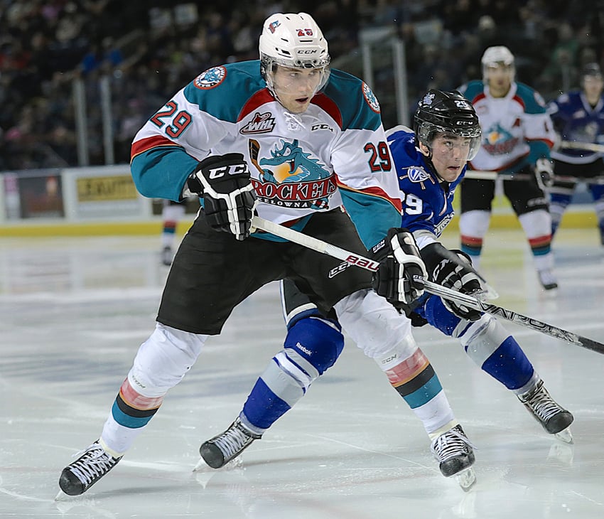 <who>Photo Credit: KelownaNow </who>Draisaitl was a late addition to the Rockets for their run to the Memorial Cup final in 2015.