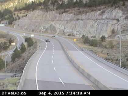 Hwy 97 at Hwy 97C - W - Hwy 97 at Hwy 97C junction, about 5 km south of Westbank, looking west. (Photo Credit: DriveBC)