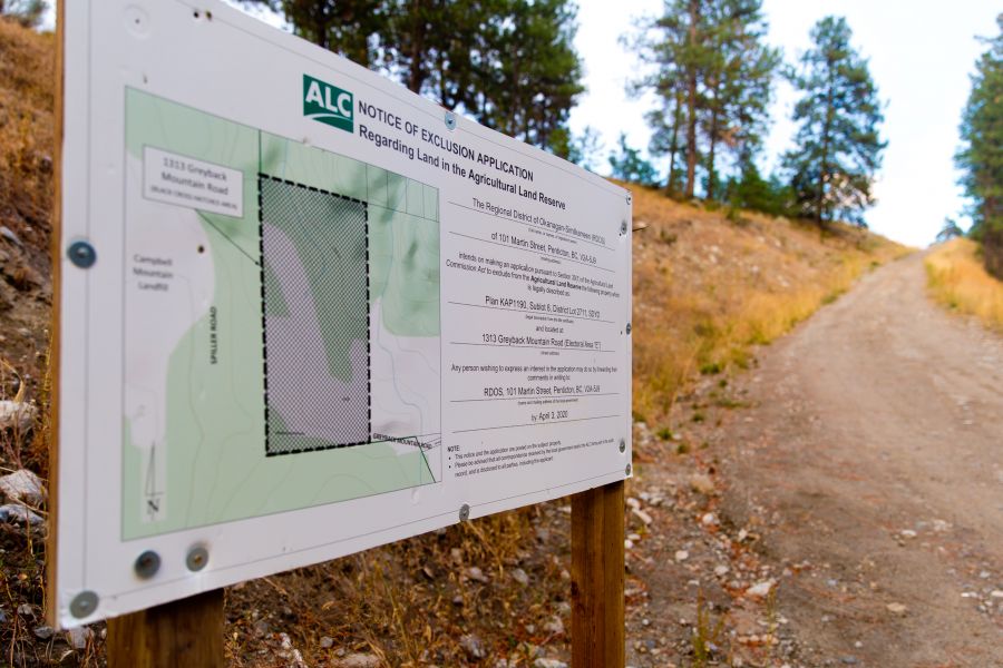 <who>Photo Credit: NowMedia</who> Current entrance to proposed composting facility property