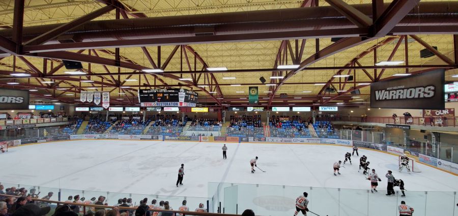 <who> Photo Credit: West Kelowna Warriors </who> Recent upgrades to the building in 2019 have enhanced the fans viewing experience of the games. 