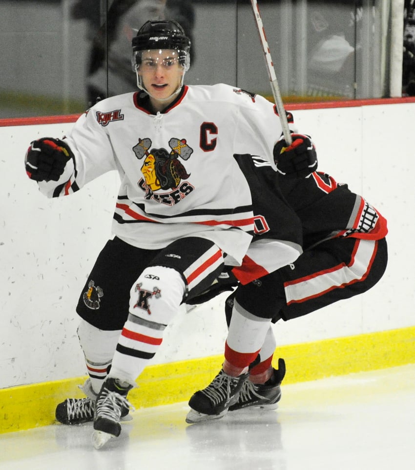 <who>Photo Credit: Lorne White </who>Brett Witala scored the lone goal for the Chiefs in Summerland on Friday.