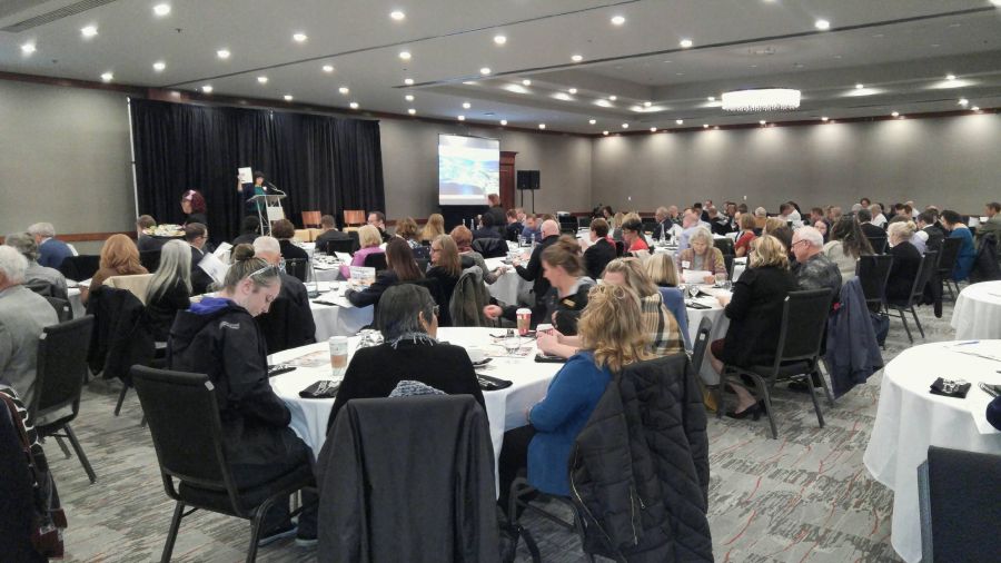 <who>Photo Credit: NowMedia </who>A crowd of 175 business owners and community leaders attended the inaugural FutureBiz Penticton Economic Outlook Forum Thursday afternoon.