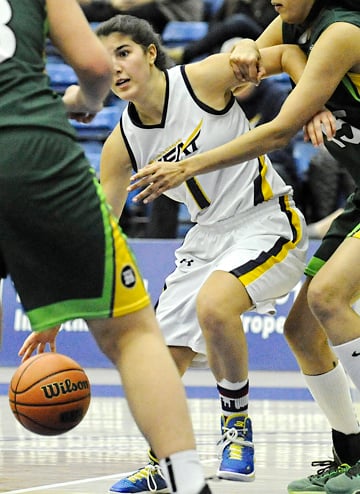 <who>Photo Credit: Lorne White/KelownaNow </who>Vanessa Bottesselle scored a season-high 15 points on Friday.