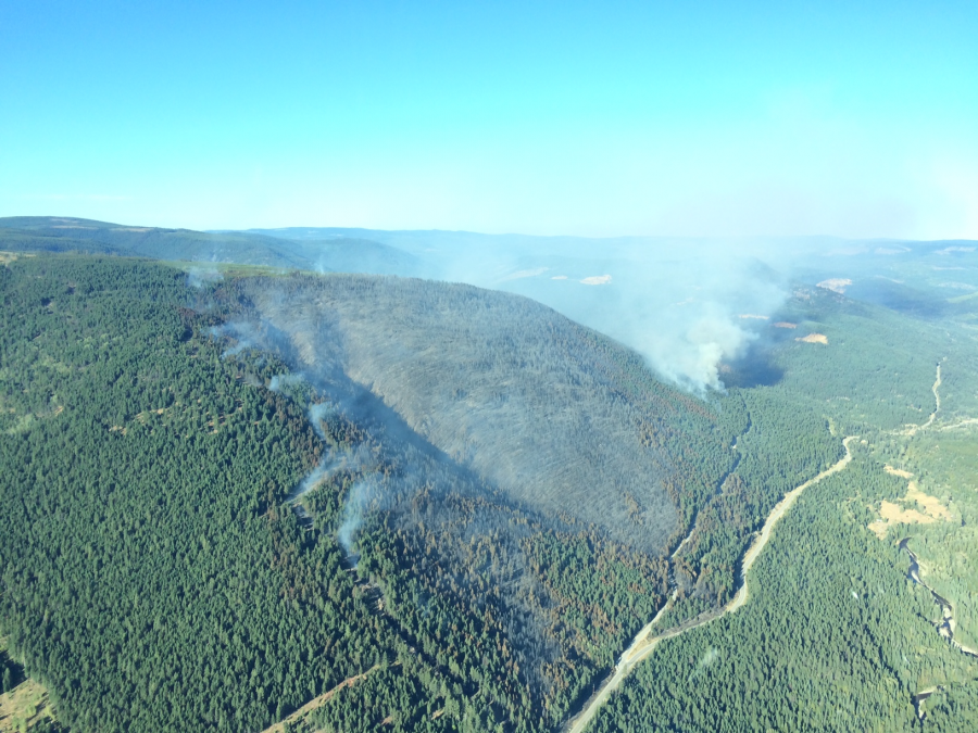 Photo credit: BC Wildfire Service  - taken August 26, 2017