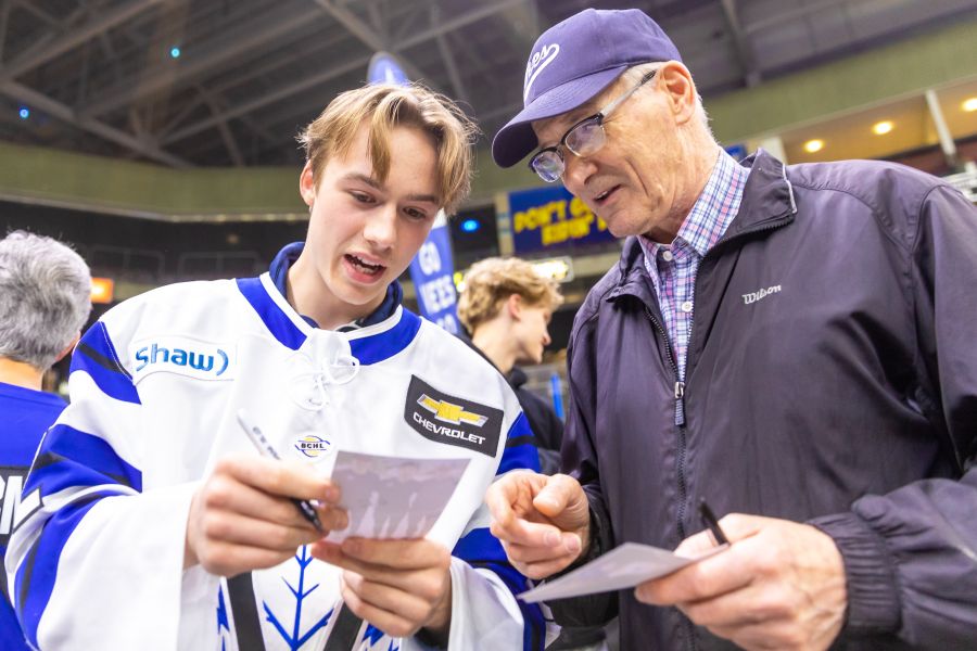 <who>Photo Credit: NowMedia/Gord Goble</who> Nadeau at the 2022-23 Cup celebration