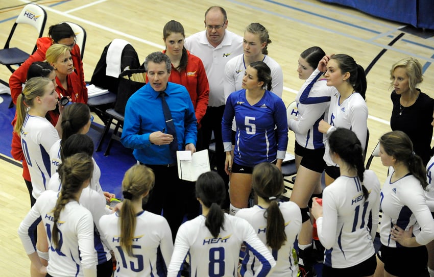 <who>Photo Credit: Lorne White/KelownaNow.com </who>Heat head coach, Steve Manuel, is familiar with first opponent (Dalhouse University Tigers).