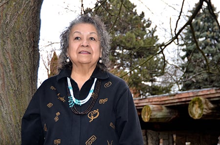 <who>Photo Credit: Contributed </who>Mollie Bono, a longtime activist for First Nation people, will be receiving Okanagan College's highest honour.