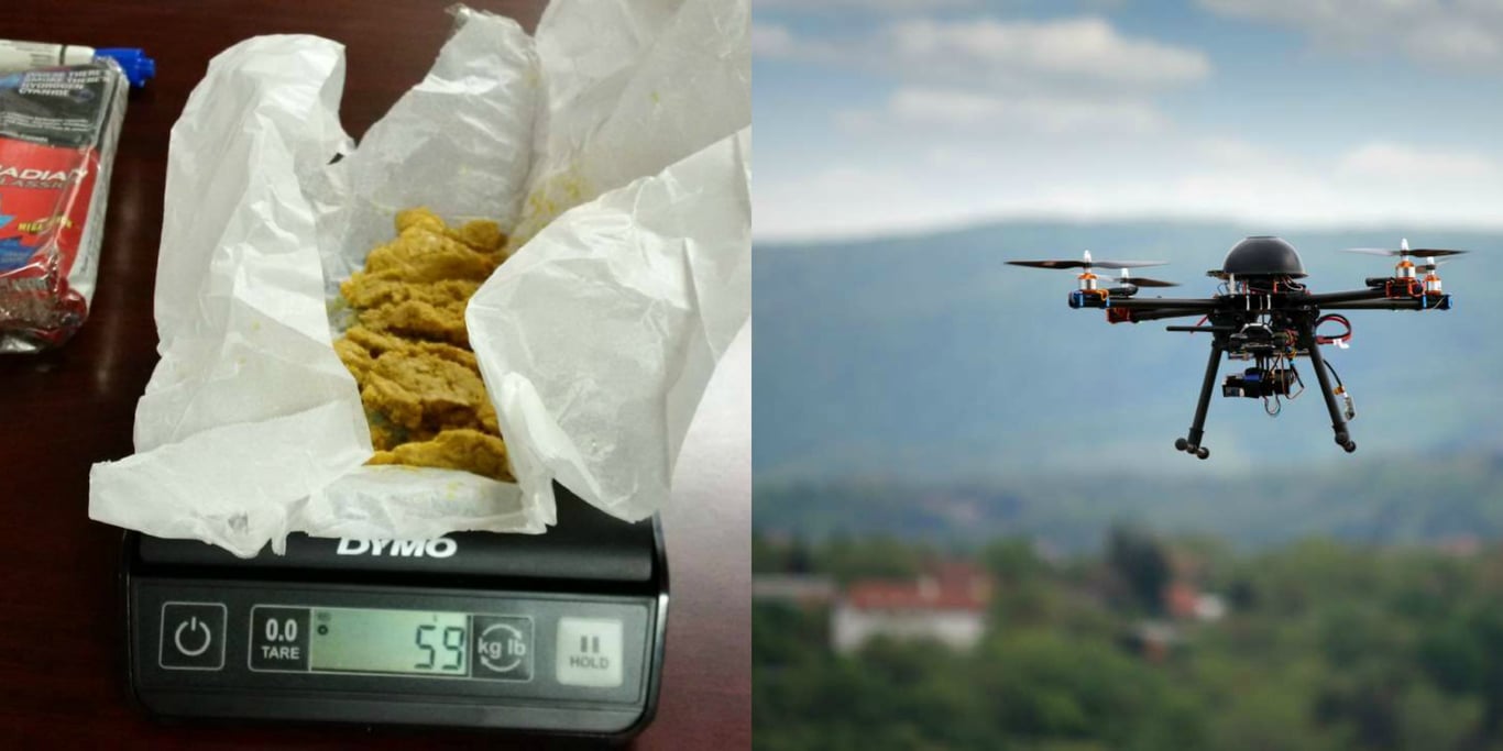 Over $25 thousand in drugs seized after drone spotted flying into B.C ...