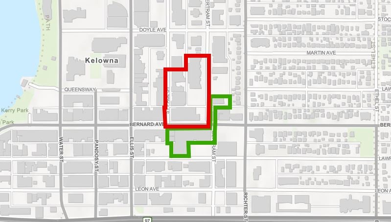 <who>Photo Credit: CORD</who>The green area is no longer under evacuation order, but the red area still is.