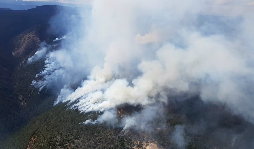 Placer Mountain wildfire