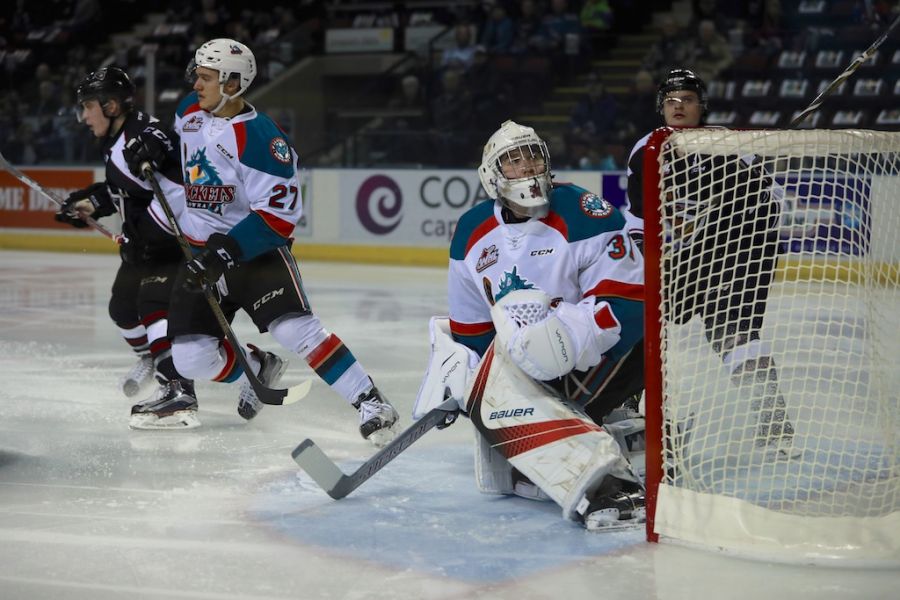 <who>Photo credit: KelownaNow - Brodan Salmond was named the game's third star</who>