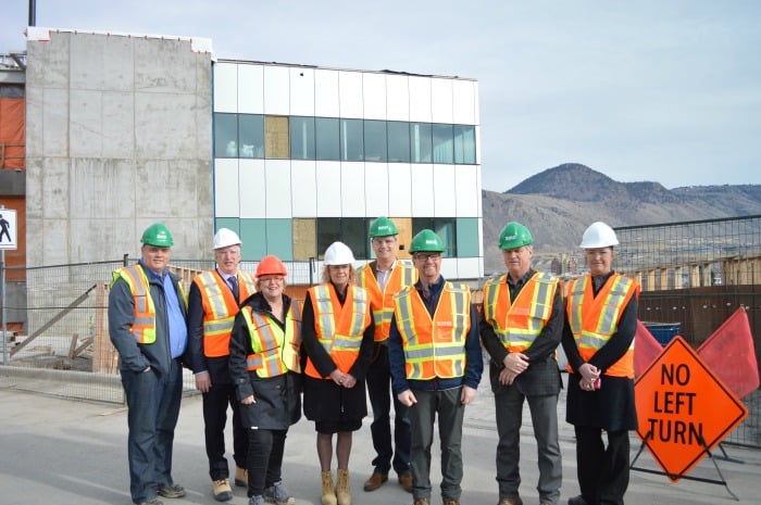 <who> Photo Credit: KamloopsBCNow </who> A hard-hat tour of the Clinical Services Building was given on Friday.