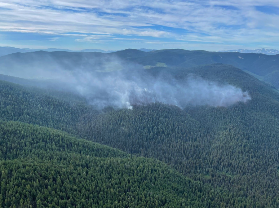 <who> Photo credit: BCWS </who> The Maria Creek wildfire.