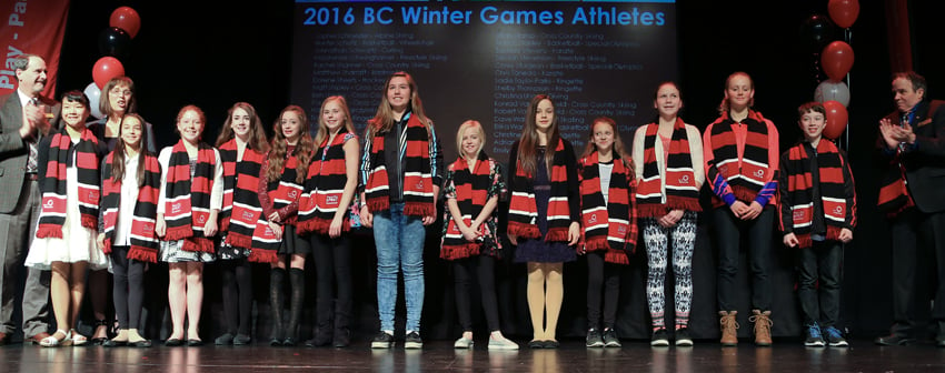 <who>Photo Credit: Harry Brust/Mark of Distinction </who>Members of the Thompson-Okanagan (Zone 2) B.C.Games team were recognized for their achievements.