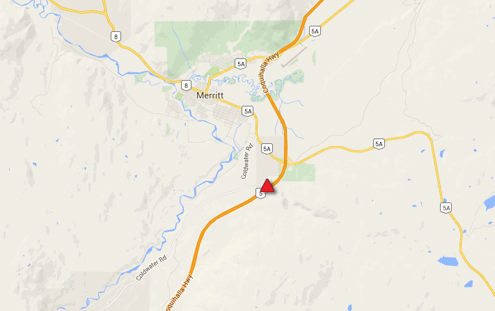 Location of the vehicle incident.