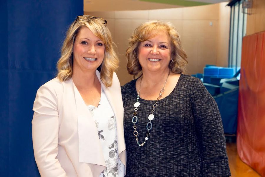 <who> Photo Credit: YMCA of Southern Interior BC </who> Allyson Graf (current YMCA of Southern Interior BC CEO) and Sharon Peterson (YMCA of Okanagan CEO for the past 27 years).