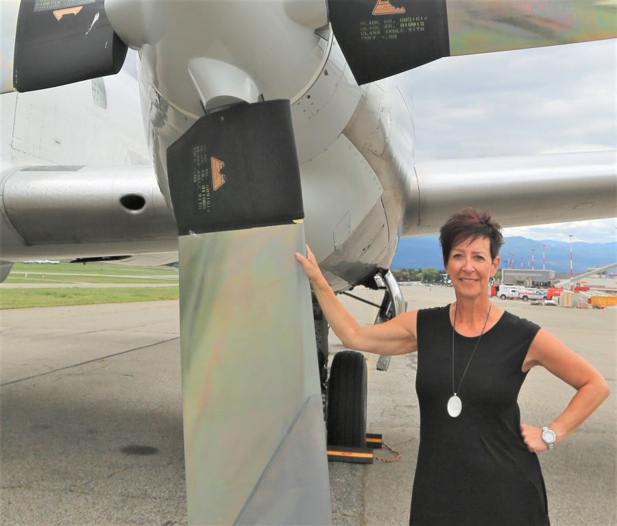 </who>Tracy Medve is the president of Kelowna's largest private-sector employer, KF Aerospace (formerly Kelowna Flightcraft).