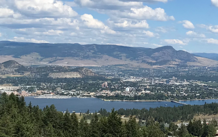 Friday's view of Kelowna