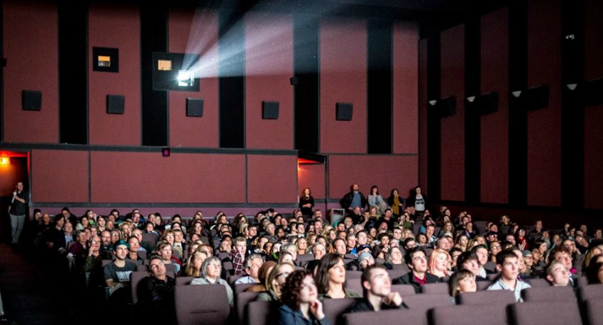 The crowd at the Okanagan IndieFest.
