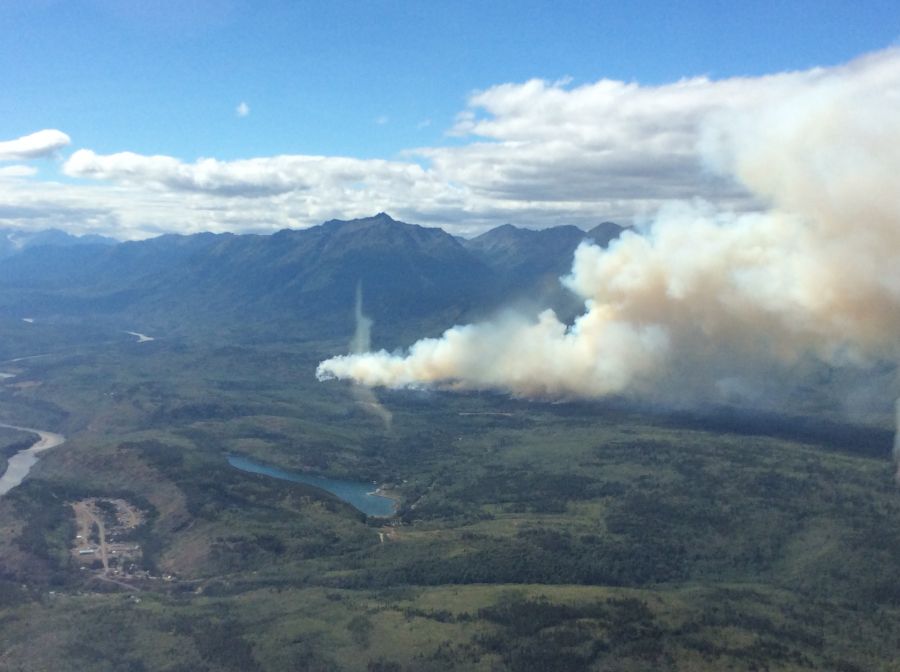 <who>Photo credit: BCWS<who>The Alkali Lake wildfire in 2018