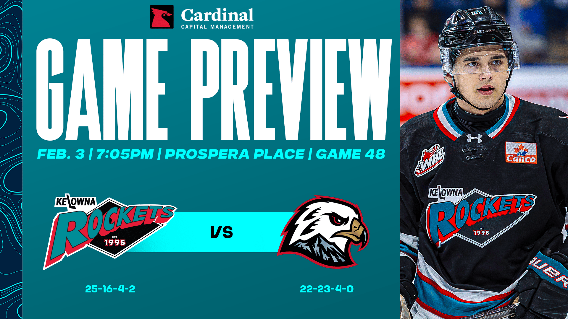 Game preview: Rockets host Winterhawks Tuesday in key Western Conference Battle