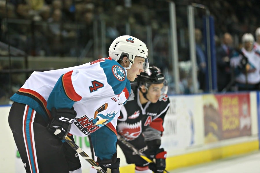 <who>Photo Credit: KelownaNow</who>Gordie Ballhorn returned to the lineup Wednesday after having been sidelined with a hand injury since mid-November.