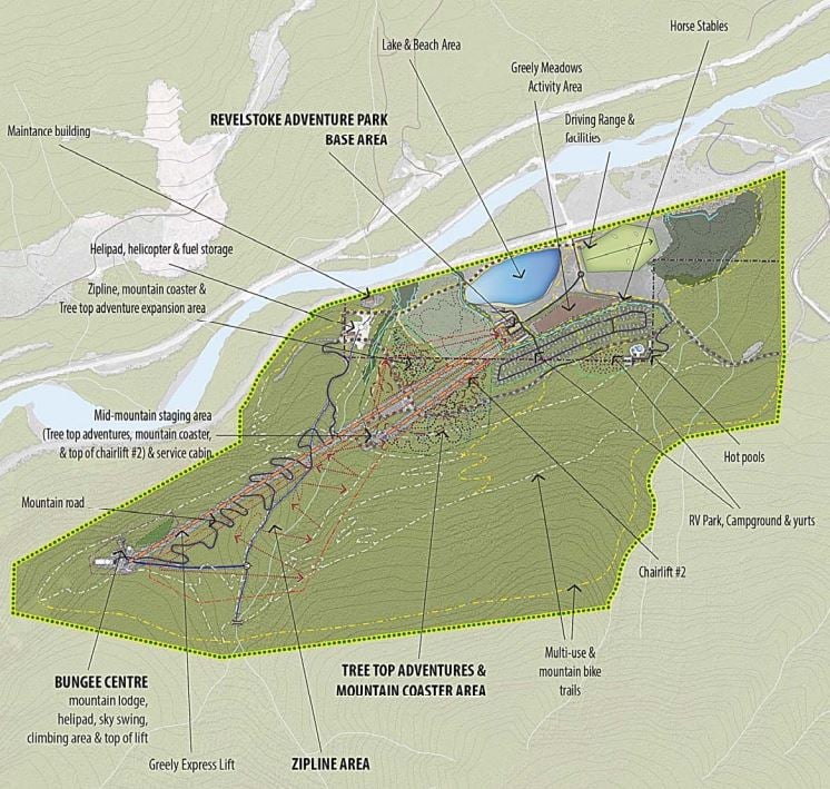 <who>Photo Credit: Government of B.C.</who>A layout of the proposed Adventure Park.