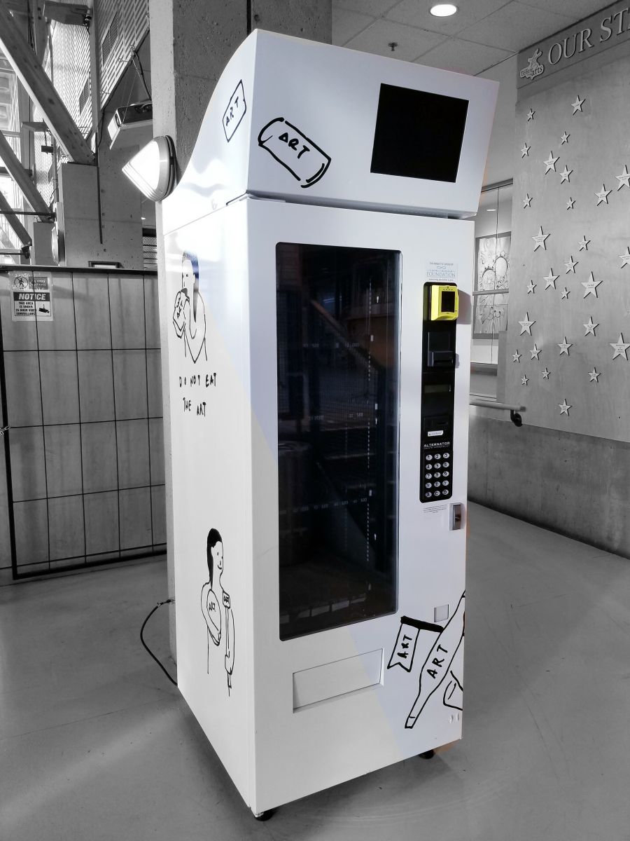 <who>Photo Credit: (Contributed)</who> The ArtMart vending machine will be located at the Kelowna Art Gallery from Jan. 15 to Apr.15, 2022. 