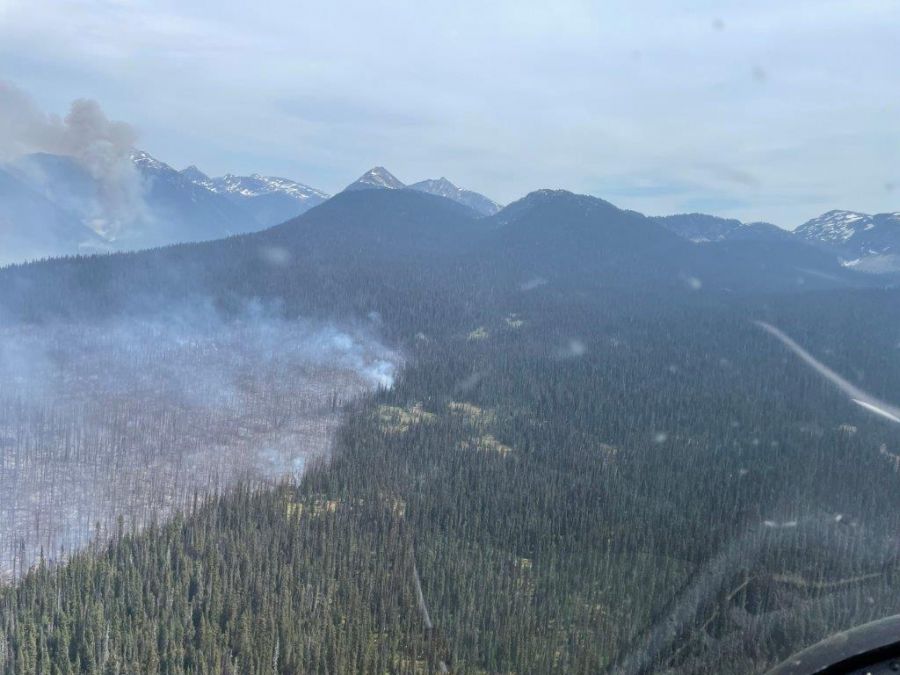 <who> Photo Credit: BCWS </who> The Murtle Lake wildfire on June 9.