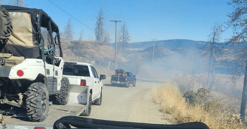 Wildfire near Traders Cove being held by crews