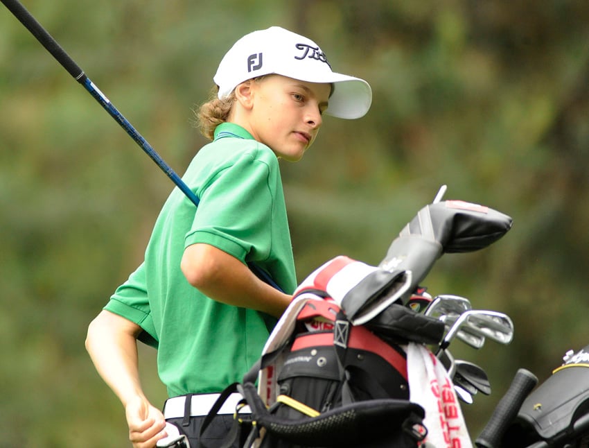 <who>Photo Credit: Lorne White/KelownaNow </who>Kyle Mayner of Kelowna finished third among the juveniles and will represent the zone at the provincial championship at Gallagher's in August.
