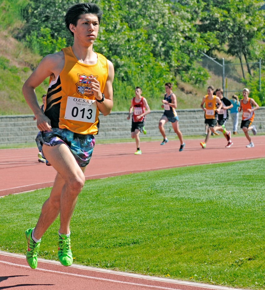 <who>Photo Credit: Lorne White/KelownaNow </who>Sean Bergman earned the opportunity to defend his provincial steeplechase championship.