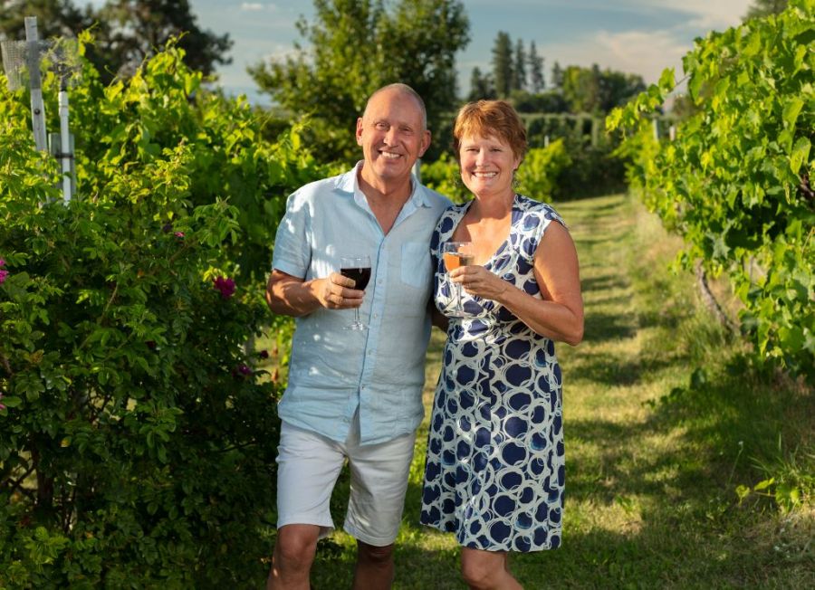 </who>Husband-and-wife Wouter van der Hall and Aura Rose have sold House of Rose Winery in Kelowna so they can retire.