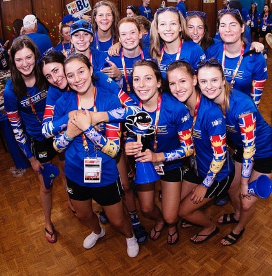 <who> Photo Credit: Contributed </who> Team BC at their pep rally