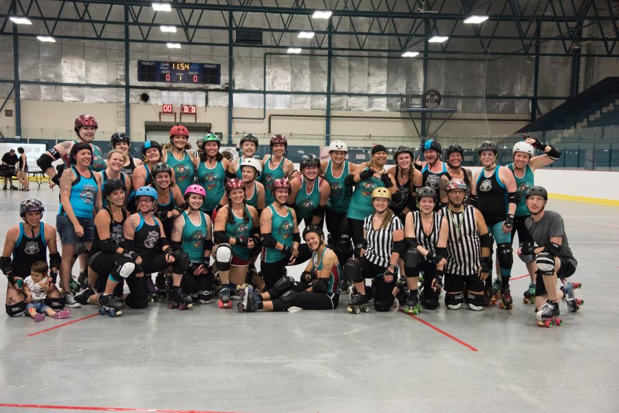 The two teams after the game