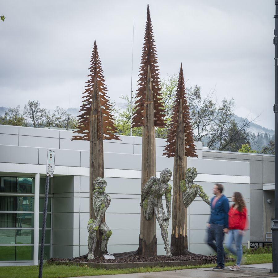 <who>Photo Credit: David R Gluns Photography</who> Scene from Castlegar Sculpture Walk