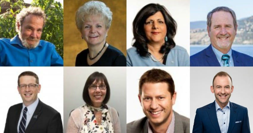 Here are the 8 councillors that will serve Kelowna for the next 4 years