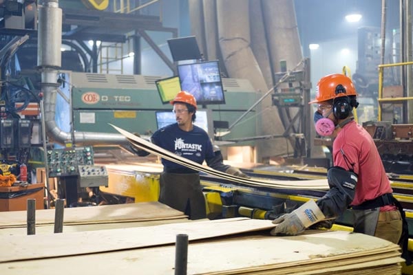 </who>A total of 350 workers at the Tolko mills in Armstrong and Soda Creek have been laid off until at least the end of January.