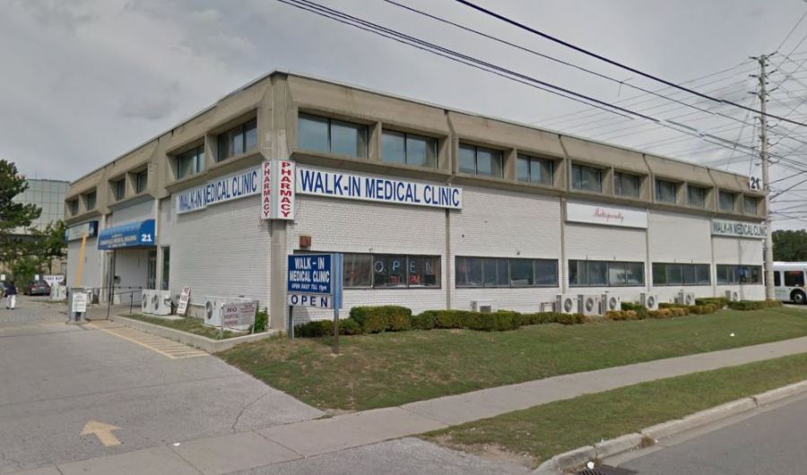 <who>Photo Credit: Google Maps</who>The Mississauga walk-in clinic where the incident took place.