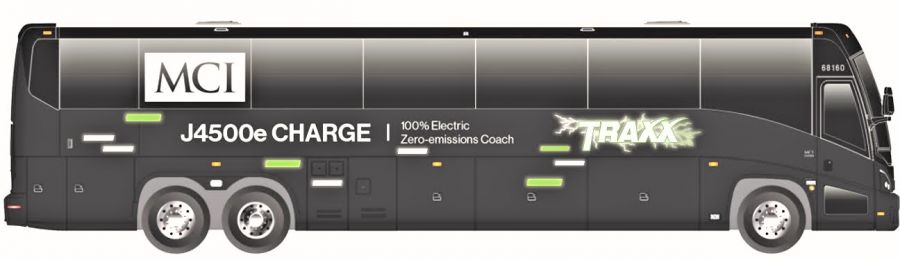 </who>TRAXX Coachlines hopes to set the world record for longest electric-bus trip with this J4500 Charge, 56-seat, zero-emission model made by MCI Motor Coach Industries in Winnipeg.