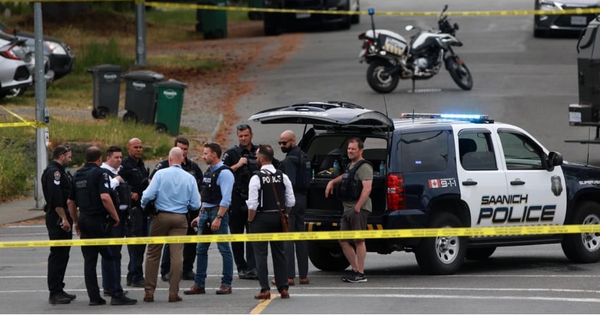 Police clear and reopen area around scene of BC bank shooting