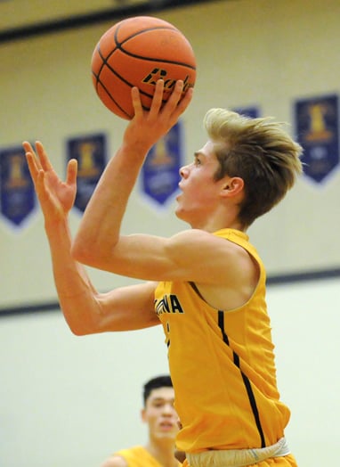 <who>Photo Credit: Lorne White/NowMedia </who>Parker Johnstone hits for 30 against No. 7 Mouat.