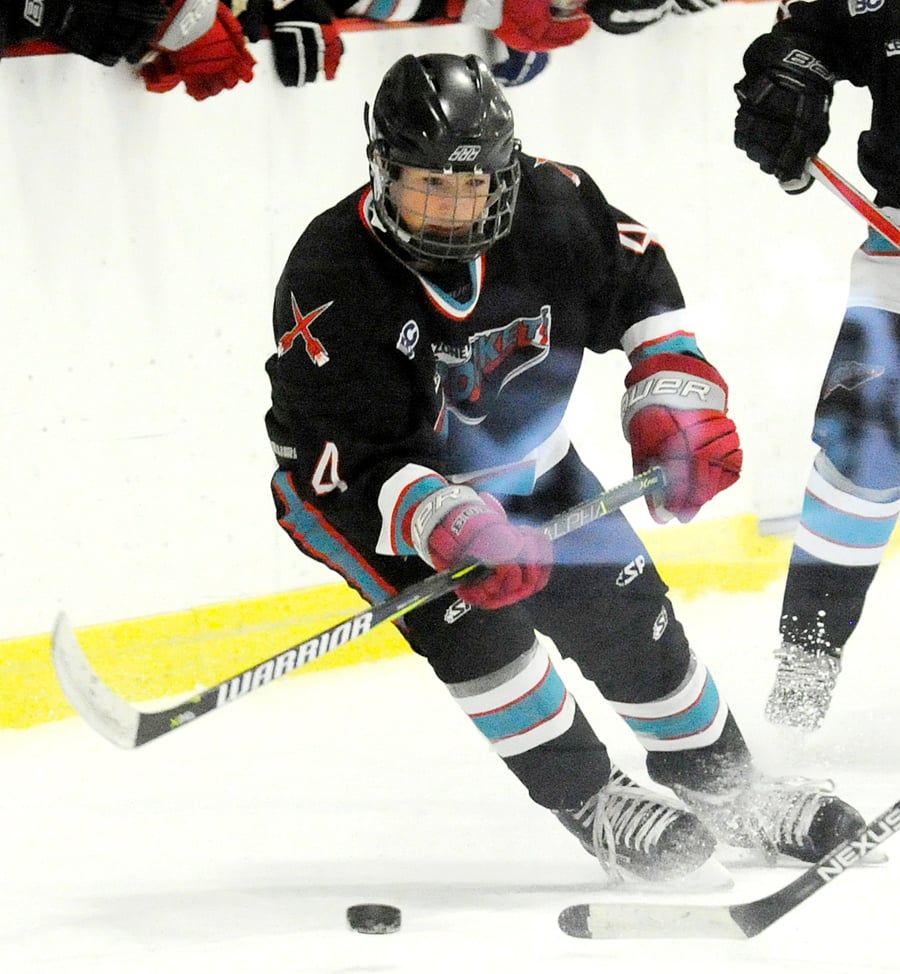 <who>Photo Credit: Lorne White/KelownaNow </who>Kailus Green scored the winning goal in overtime to lift the Central Zone Rockets to gold.