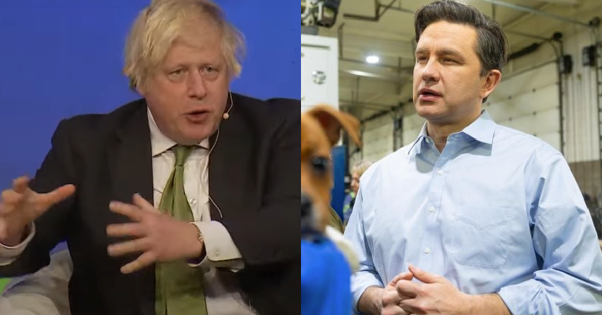 Boris Johnson 'full of excitement' about Poilievre's Tories, but urges ...