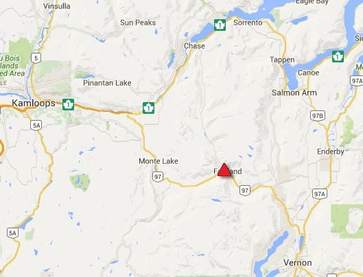 Location of the highway closure.