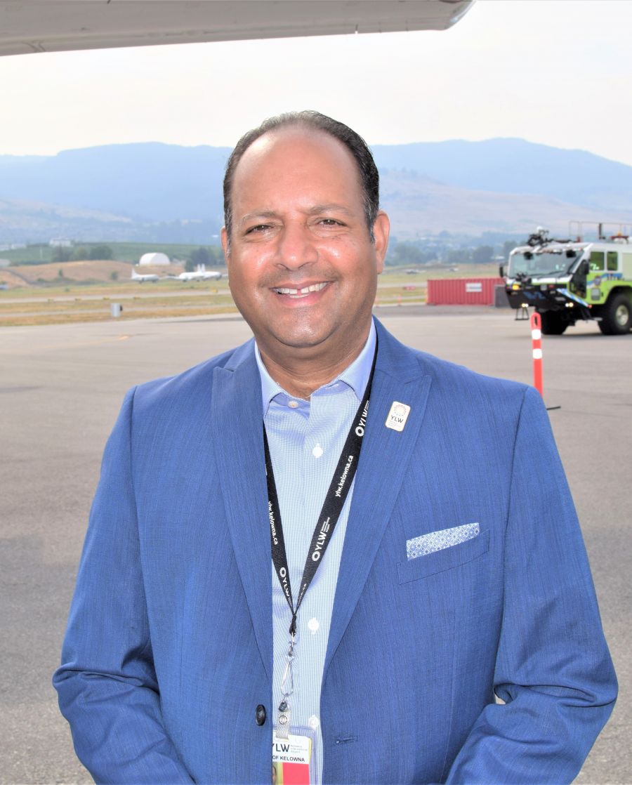</who>Sam Samaddar is the director at Kelowna International Airport.