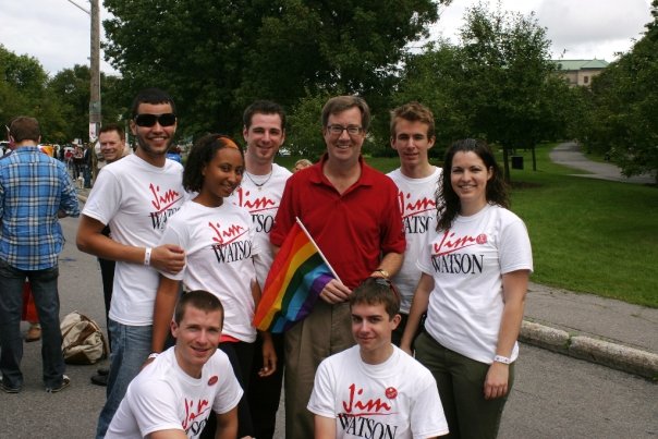 <who>Photo credit: Jim Watson Official Facebook Page</who> Mayor Watson at Ottawa Pride 2009