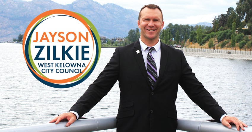 Councillor Jayson Zilkie not seeking re-election in West Kelowna
