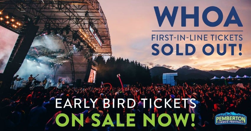 <who> Photo Credit: Pemberton Music Festival. </who> Pemberton Music Festival sold thousands of tickets before announcing the festivals cancellation.